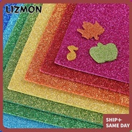 LIZMON Handmade Paper, EVA A4 Glitter Foam Paper, Flash Colorful Thick Cardstock Decorations