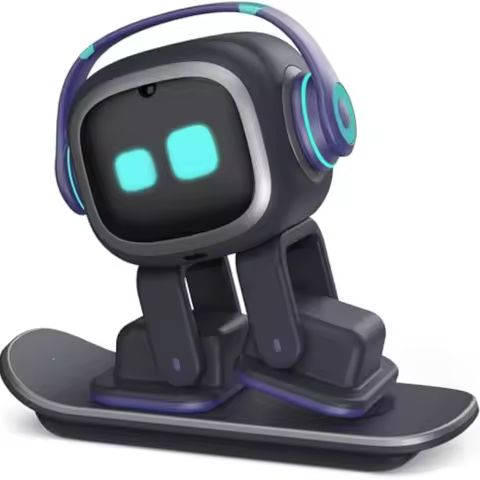 The EMO robot AI desktop robot dog is an interactive robot pet and child companion that supports Cha