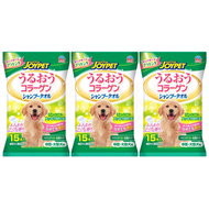 JOYPET - JOYPET 潔膚濕紙巾中型及大型犬用 (綠)日本製15枚x3