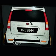 STIKER GAMBAR KERETA PERODUA VIVA / CUTTING STICKER REFLECTION