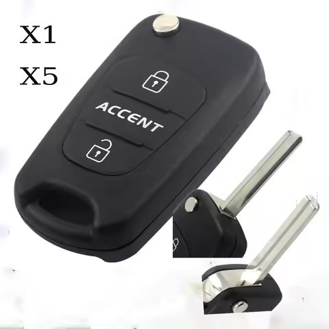 jingyuqin X1 X5 Remote Car Key Shell Flip for Hyundai Tucson ix25 ix35 Kia Ceed Rio 3 Sportage Cover