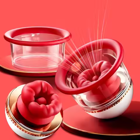 Breast Massage Vibrator Breast Teaser Tongue Clitoral Stimulator with Suction Cup Head AV Breast Cor
