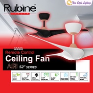 Rubine RCF-AIRI52-3B AIRI AIRI52 52" 52 Inch 3 Blade SIRIM Remote Control DC Motor Ceiling Fan Kipas