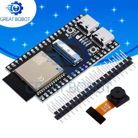 ESP32-S3 CAM WiFi/Bluetooth Dev Board (WR-00M N16R8): OV2640/OV5640 Camera Module Equipped