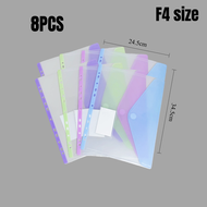 F4/A4 Clear Sheet Protector Pelindung Fail Plastik 11Holes Thickness Waterproof Office Stationery