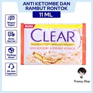 Clear Anti Ketombe dan Rambut Rontok Shampo Sachet 11 ml