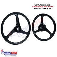 WAVE 125 / WAVE 125 X / WAVE 125 S / WAVE 100 R (DISC) WITH BUSH AND BEARING SPORT RIM 3 SPOKE 140 X 160 X 17 HONDA