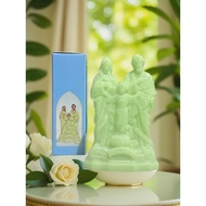 Glow in the Dark/Luminous Holy Family Mary Joseph Jesus Christian Catholic Car/Altar Stand Religious