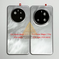 ของแท้สำหรับ Honor Magic 7 PTP-AN00ฝาหลังฝาหลัง + เลนส์ที่จับกล้องรูปตัวยูสำหรับ Honor Magic 7 Pro P