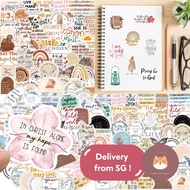 [SG] ❤️ 50pcs Christian Bible Stickers / 5 Designs