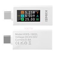 KWS-1902L DC Power Meter 4-30V 0-8a 240W 0.96 inch màn hình TFT màu công suất dòng điện áp vạn năng