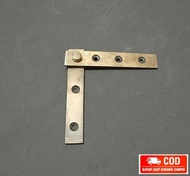 Engsel Pivot Pintu Lemari Kuningan / Brass Hinges Pivot 8cm