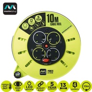 Masterplug Pro-XT 10meter 4gang portable cassette reel(CMU10134SL-PX)
