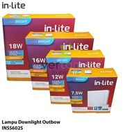 Inlite LED Downlight Outbow Box INSS602S 7.5W 12W 16W 18W Super Bright with Warranty