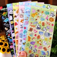 Japanese Cute Animal Glitter Candy sticker sticker Children Cartoon 3D Three-Dimensional Crystal sti