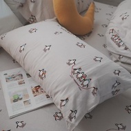 企鵝冰營 二層紗 床包兩用被組 100%純棉 台灣製【超取限一組】