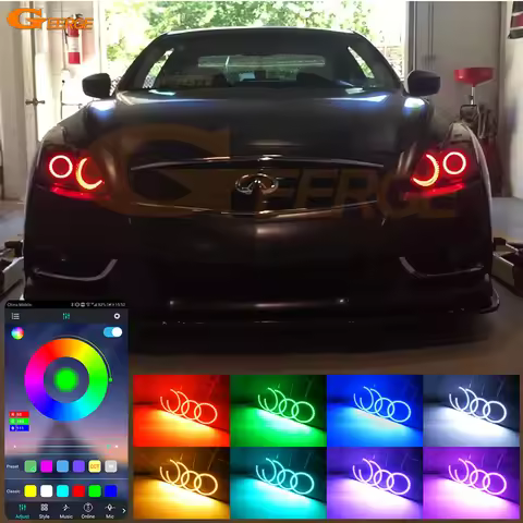 For Infiniti G37 Q60 Nissan Skyline 370GT V36 COUPE Convertible Bluetooth APP Multi-Color RGB Led An