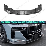 i7 G70 Diffuser Canard Spoiler Body Kits Car Splitter Front Lower Bumper Lip For BMW 7 Series i7 G70
