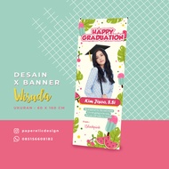 Desain Spanduk Wisuda, Desain Banner Wisuda Individu, Banner Sidang