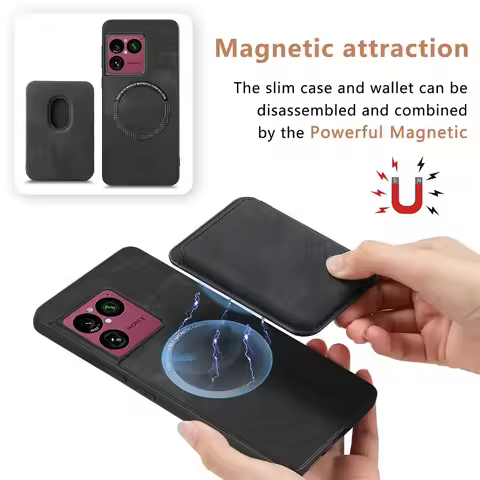 For Sony Xperia 1VIII Magnetic Detachable 2 in 1 Card Pocket Wallet Case For Sony Xperia 1 VIII For 