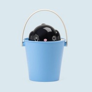 Crock小狗造型儲糧桶-黑狗藍桶 附不沾手大勺子