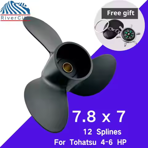 Boat Propeller 7.8x7 For Tohatsu Mercury Nissan 4hp 4.5hp 5.5hp Outboard Screw 7.8*7 Boat Motor Alum