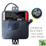 [24V 6Ah / 10Ah] Lithium Battery for Electric Wheelchair E-Bike Scooter Bateri Kerusi Roda Elektrik