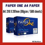 A4 Paper One A4 Paper 80gsm (500 sheets) All Purpose Paper One Photocopy Kertas A4 Kertas Putih