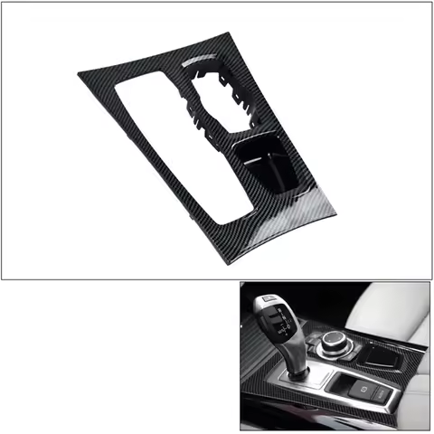 A70X-Car Central Console Gear Box Shift Cover Panel Trim For BMW X5 X6 E70 E71 E72 2007-2013 LHD