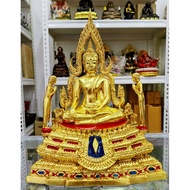 成功佛金娜啦佛祖金身 Phra Chinnaraj脚約5寸，整体高度約32cm，底約24cm