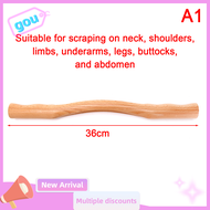 gou Natural Wood Bamboo Stick for Massage Gouache Wooden Neck Shoulder Back Massager