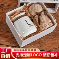 christmas gift box christmas gift ideas Cup Customized Souvenir Set Ceramic Water Cup with Lid Gift 