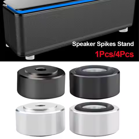 1/4Pcs Aluminum Alloy Speaker Spikes Stand Absorb Shock HIFI Feet Pad Isolation S/M/L Amplifier Base