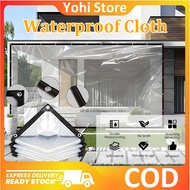 Transparent Waterproof Canvas Rain Tarp Outdoor Camping Tent Car Rainproof Tent Night Market Rain Co