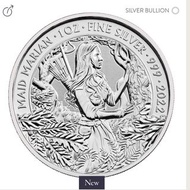 🌲👧 英國皇家鑄幣廠 2022 神秘傳奇人物糸列-(第二款) MAID MARIAN 修女瑪麗安1oz 普鑄銀幣