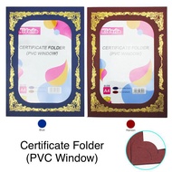 A4 CERTIFICATE FOLDER ( PVC COVER WINDOW) / KAD SIJIL A4 / SIJIL FILE A4