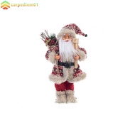 <Carpediem01>Christmas Figurine 11.81 Inches Tall 5.91 Inches Wide Traditional Red Outfit