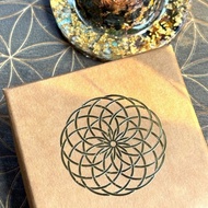 【獨家設計】生命之籽釷羅斯管神聖幾何金屬貼紙