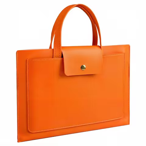 Slim Laptop Tote Bag PU Leather Waterproof Laptop Sleeve For MacBook Neo MacBook Air 13 Pro 14 16 Sa