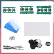 (E B M Li-Ion 18650 Cylindrical Cell 10Set 18650 Li-Ion Universal Dual MOS Protection Board  MOS Boa