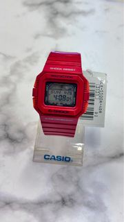 旺角有實體店G-SHOCK GLX-5500A-4A 紅色搭配橙色按鍵 有潮汐/鬧鐘/計時功能 全新有盒有說明書