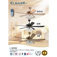 Elmark Ceiling Fan EL 9922 (EXCLUDED BULB)