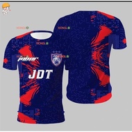 Printed T-Shirt, Johor JDT Club, Branded, Cool Printed Design, Suitable for Training & Sports, Comfo