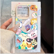 Game Pokemon Lychee Case For VIVO V60 Lite V50 Lite V40 V30 Pro V30E Y400 Y31 Y36 Y04 Y39 Y27 Y75 Y5