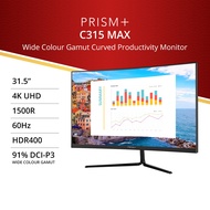 PRISM+ C315 MAX | 31.5" 4K UHD Curved Monitor