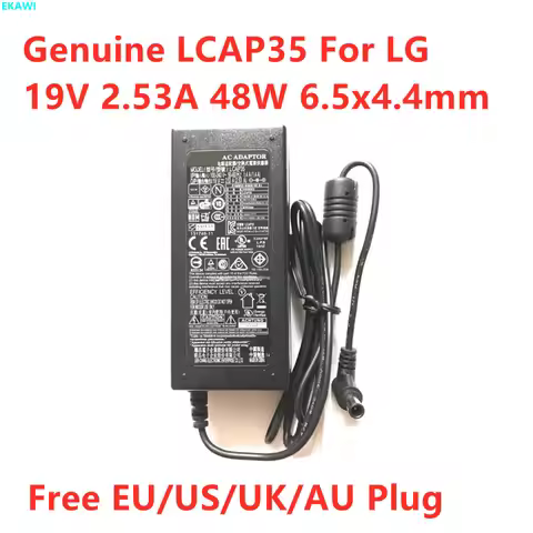 Original LCAP35 19V 2.53A 48W LCAP45 AC Adapter For LG 32 inch TV E2242C E1942C IPS224T Monitor Disp