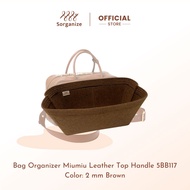 Sorganize-กระเป๋าจัดระเบียบ รุ่น Miumiu-Leather-Top-Handle-5BB117 (สต๊อคพร้อมส่ง)