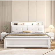 SG⚡Tanggo Single/Queen/King Bed Frame Solid Wooden Bed Frame Bed Frame With Mattress Storage Bed Fra