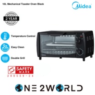 Midea 10L Mechanical Toaster Oven Black, MEO-10BDW-BK