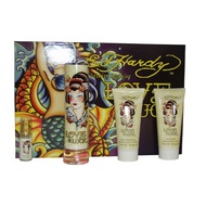 CHRISTIAN AUDIGIER ED HARDY LOVE & LUCK EDP FOR WOMEN GIFT SET